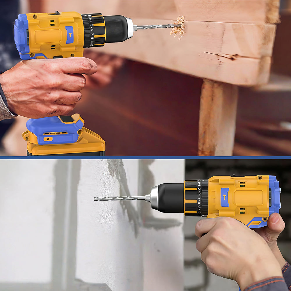 20V Brushless Cordless Hammer Drill, 1/2" Chuck, Compatible w/ Dewalt