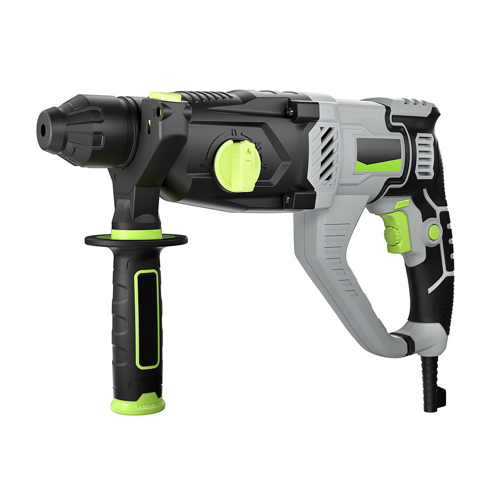 1-1/4" SDS-Plus Rotary Hammer Drill, 7.5AMP Corded, 4 Modes, 5 Bits Included