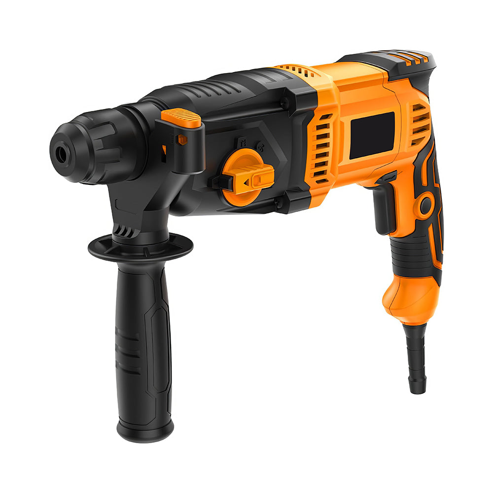 8 Amp Corded SDS-Plus Rotary Hammer Drill, 4 Modes, 800W, Heavy Duty