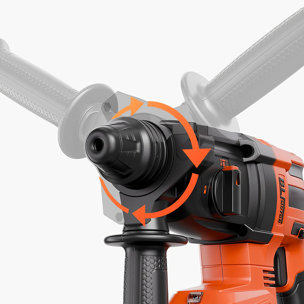 20V Brushless 1-1/8" SDS-Plus Rotary Hammer, 3J Impact, 4Ah Battery Kit