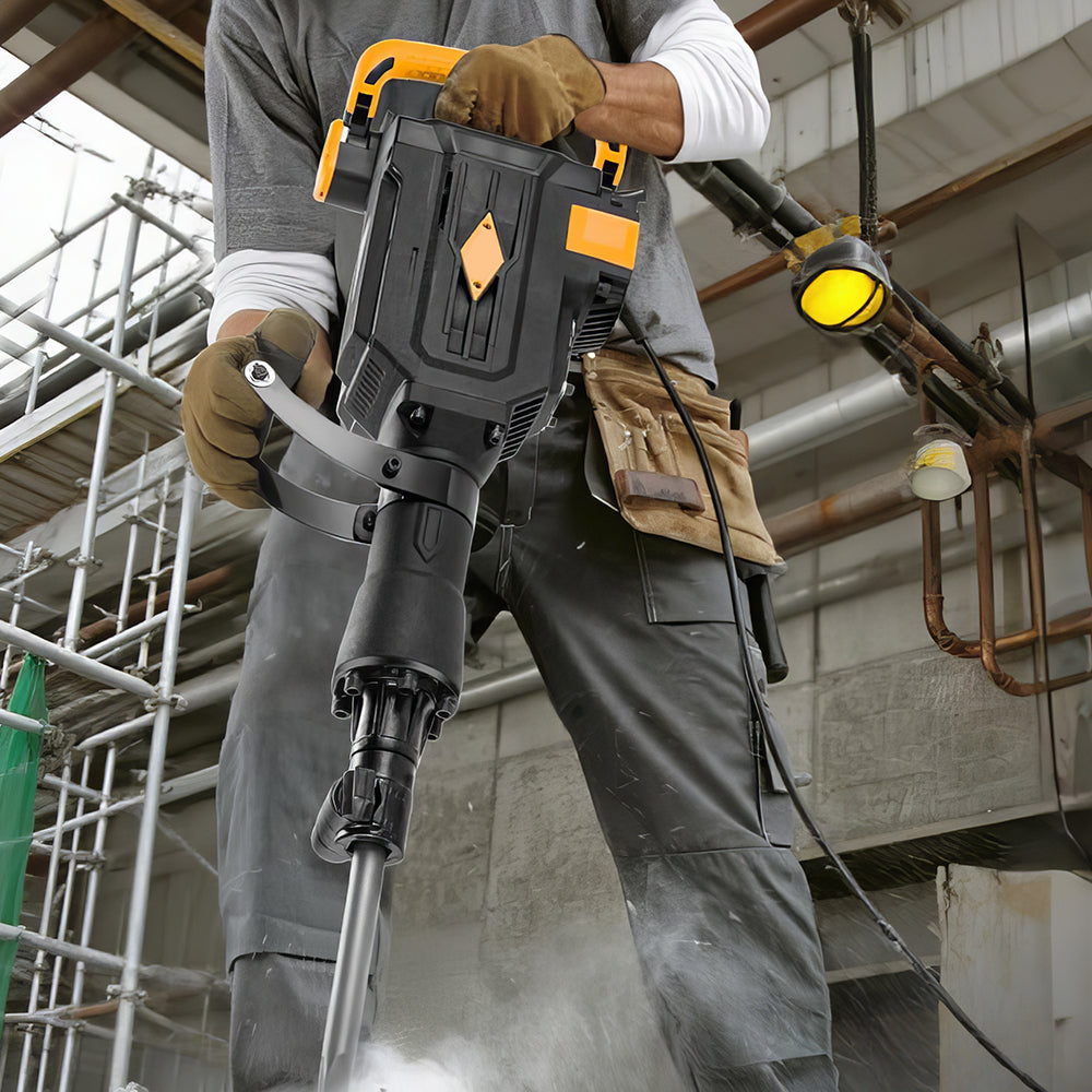 9.2A Electric Hammer Drill with 5/8" Chuck, Spade & Side Handles