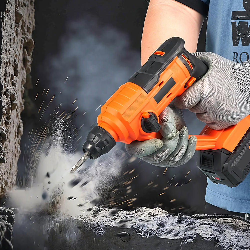 20V Brushless 1-1/8" SDS-Plus Rotary Hammer, 3J Impact, 4Ah Battery Kit