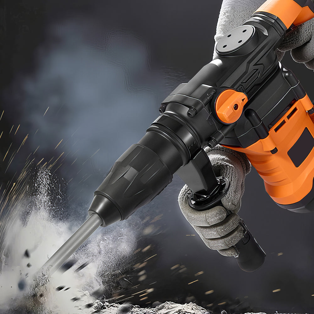 8 Amp Corded SDS-Plus Rotary Hammer Drill, 4 Modes, 800W, Heavy Duty