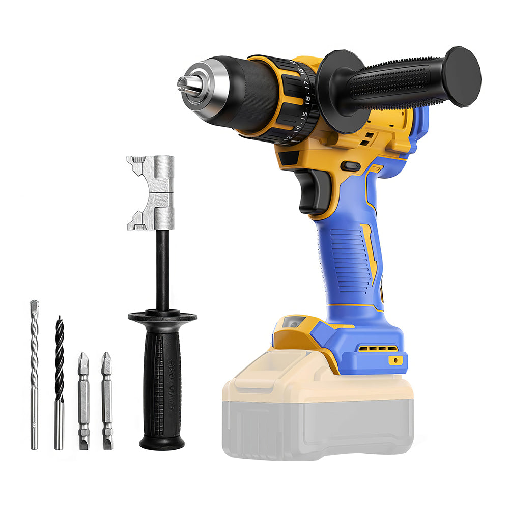 20V Brushless Cordless Hammer Drill, 1/2" Chuck, Compatible w/ Dewalt