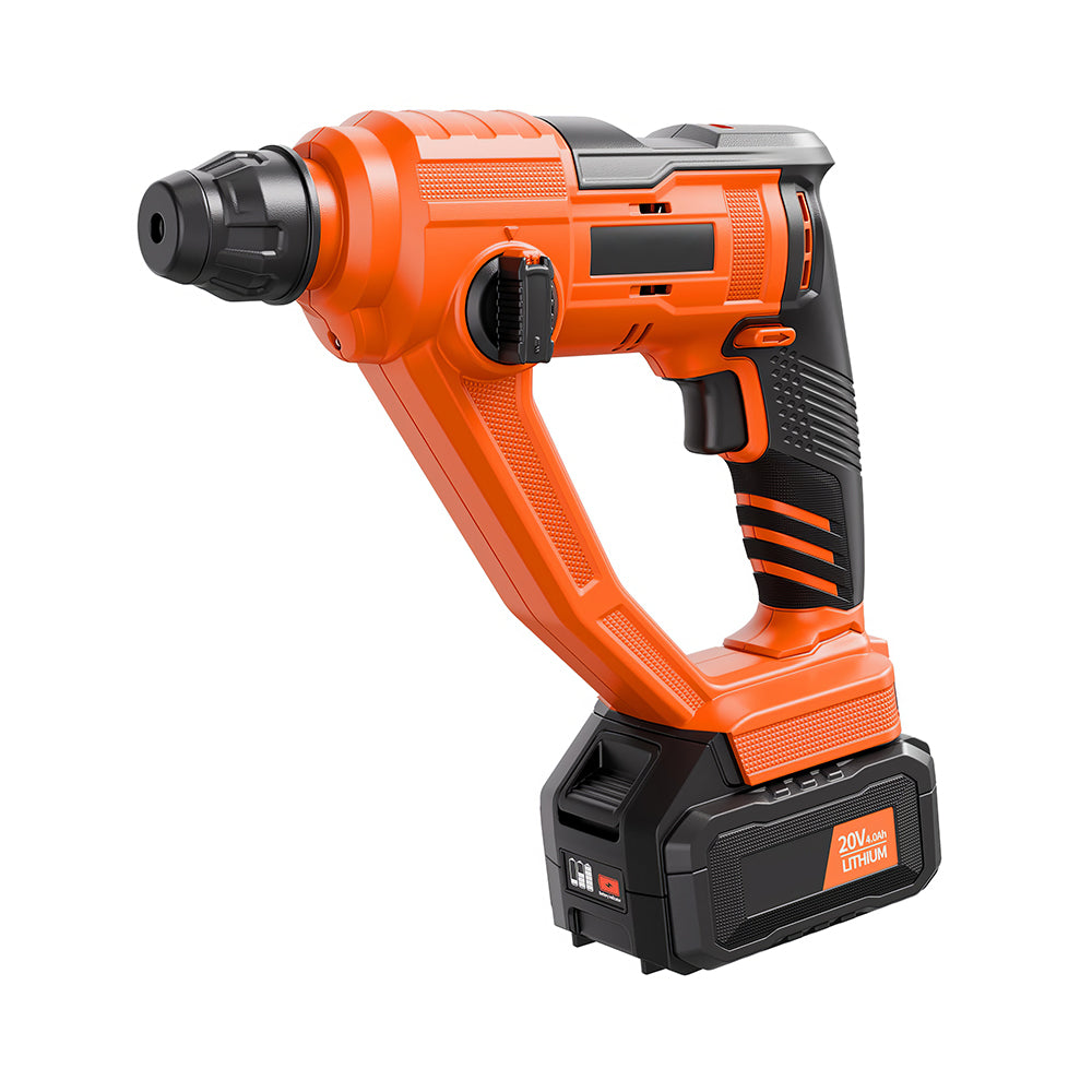 20V Brushless 1-1/8" SDS-Plus Rotary Hammer, 3J Impact, 4Ah Battery Kit