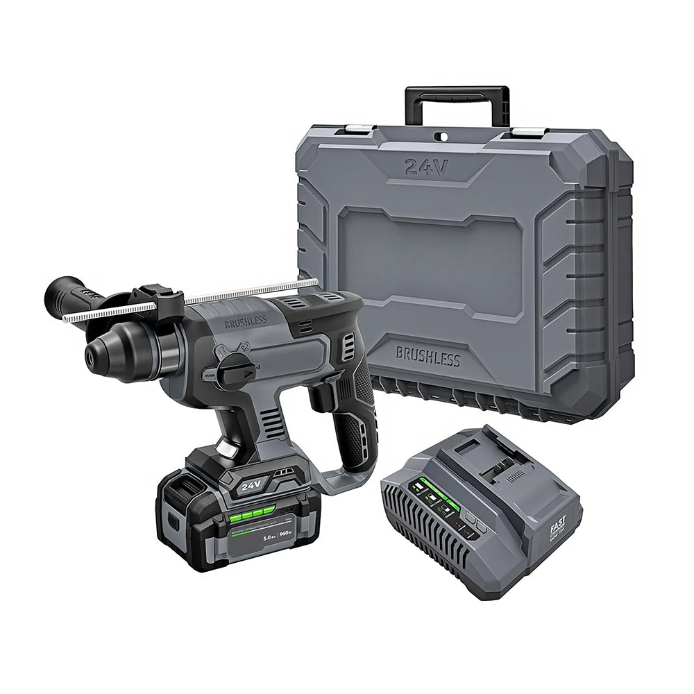 24V Brushless SDS-Plus Rotary Hammer, 1" Heavy-Duty, Tool Only