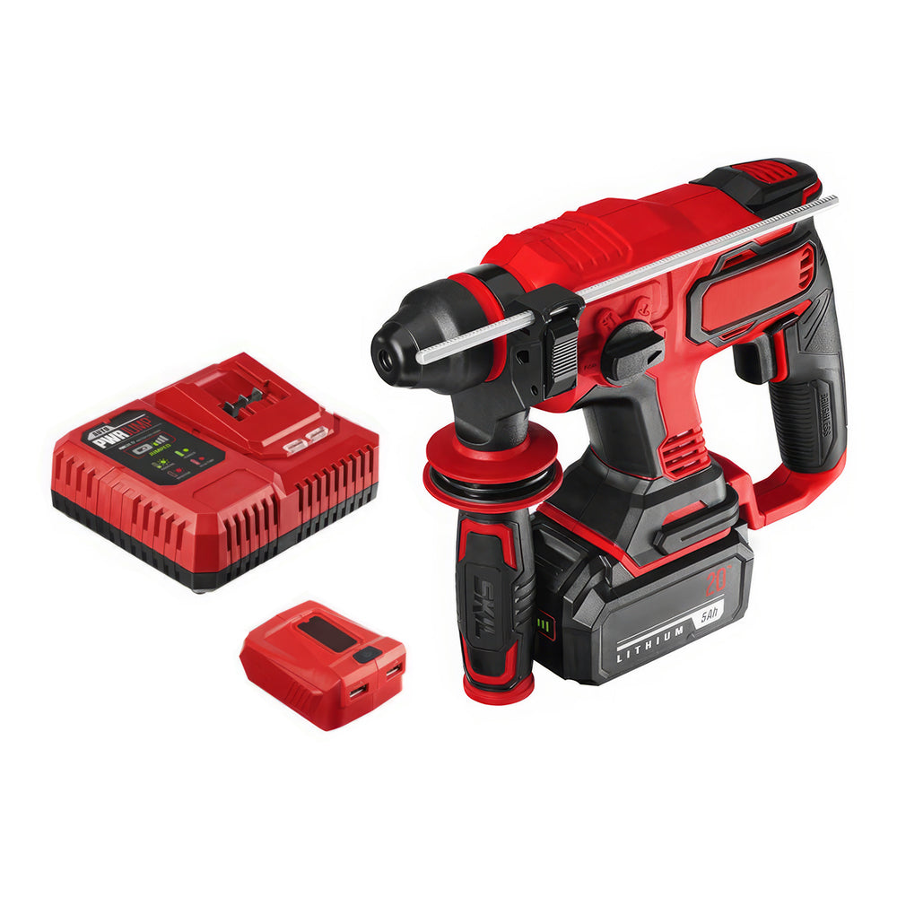 20V Brushless 7/8" Rotary Hammer Kit with 5.0Ah Battery & Charger
