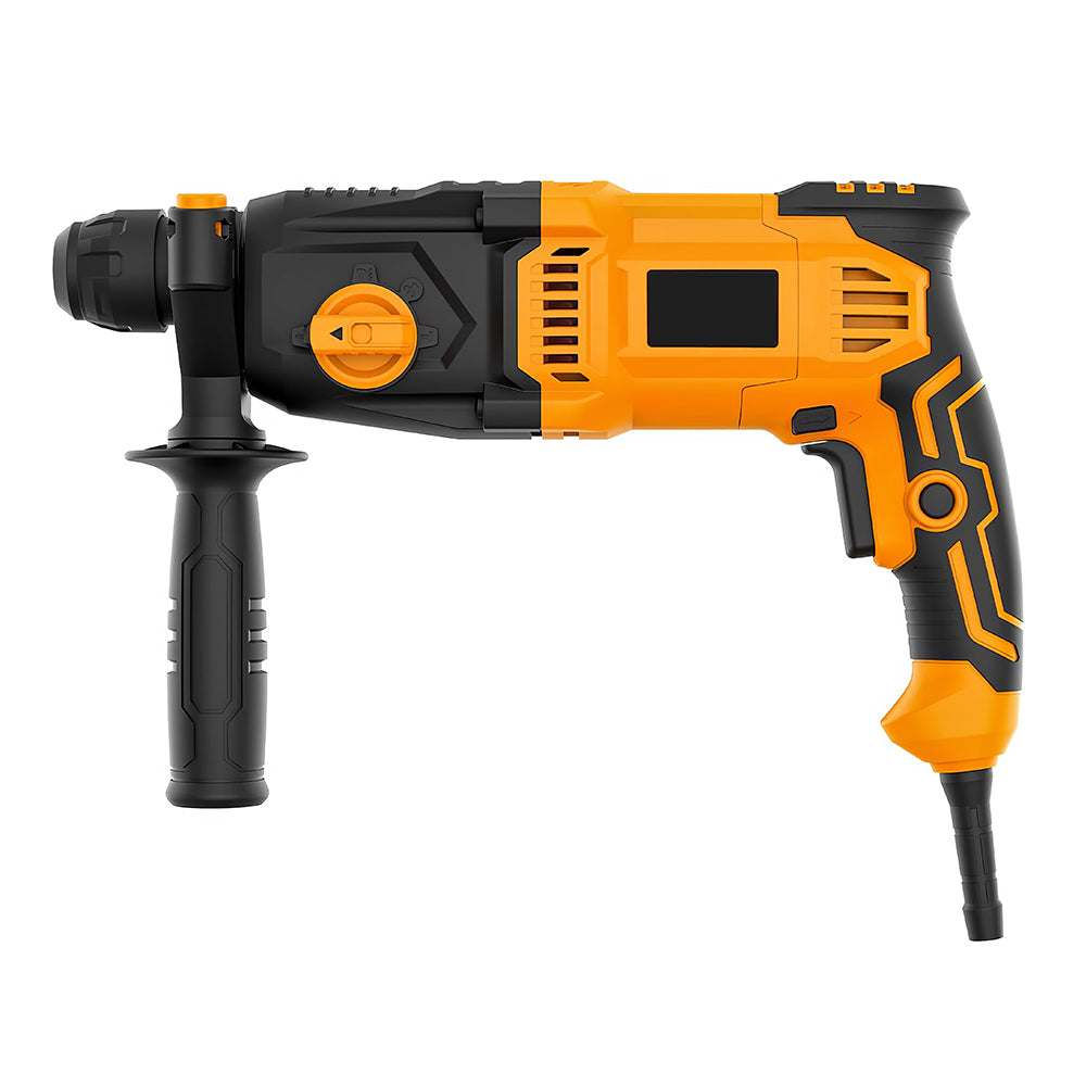 8 Amp Corded SDS-Plus Rotary Hammer Drill, 4 Modes, 800W, Heavy Duty