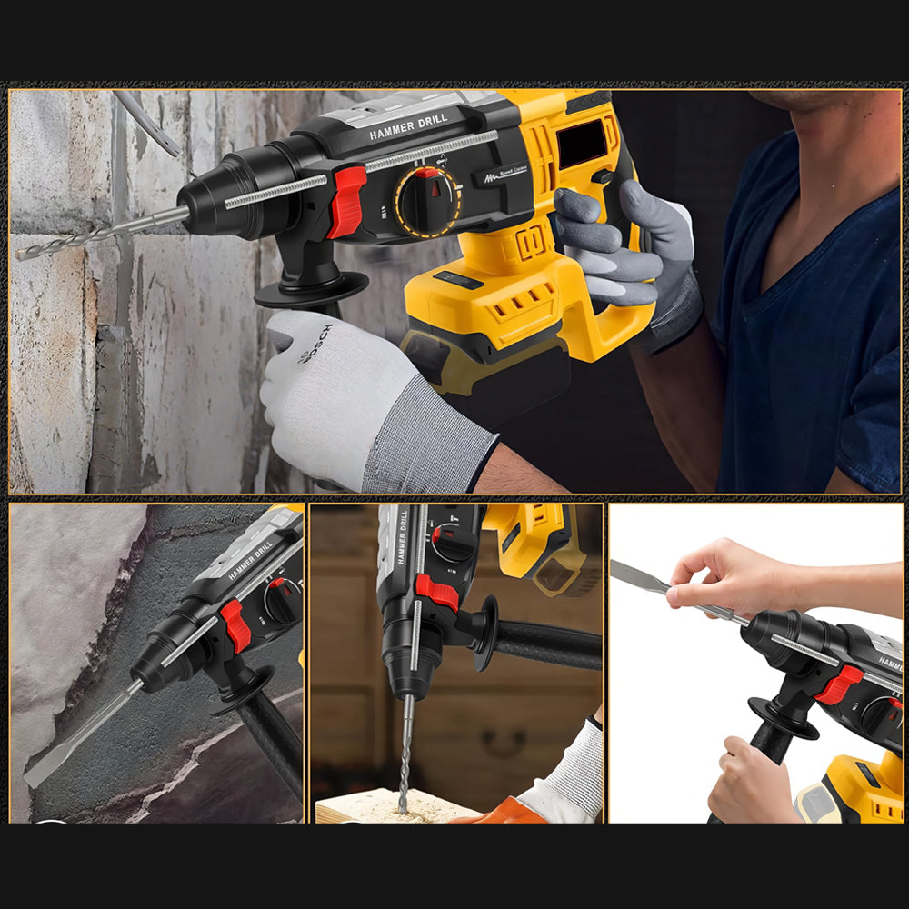 20V Brushless SDS-Plus Rotary Hammer, 2.6J Impact, 4-Mode, Tool Only