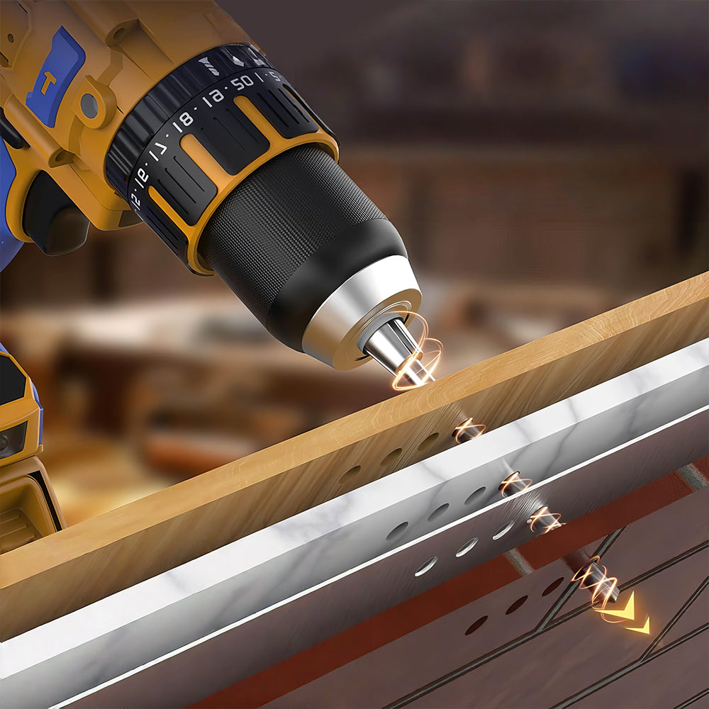 20V Brushless Cordless Hammer Drill, 1/2" Chuck, Compatible w/ Dewalt